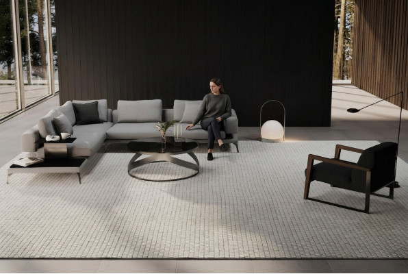 Corner sofa with armchair and function - details