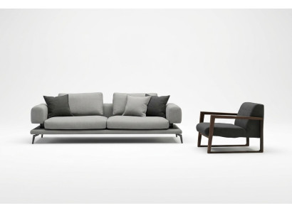 Comfortable sofa and armchair