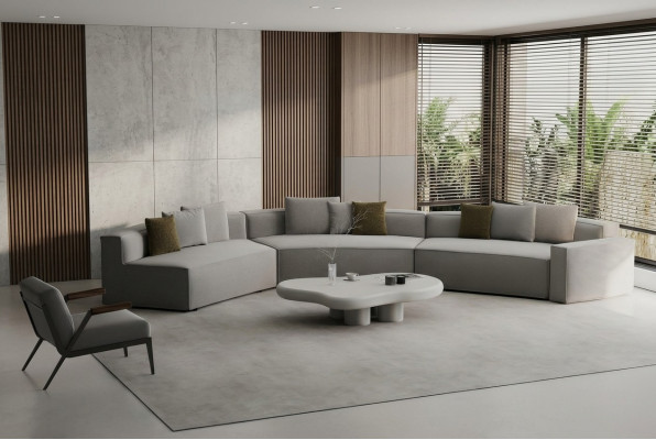 Comfortable sofa and armchair in Acento decor