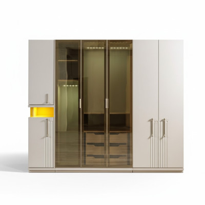 Modern wardrobe for the bedroom 251 cm