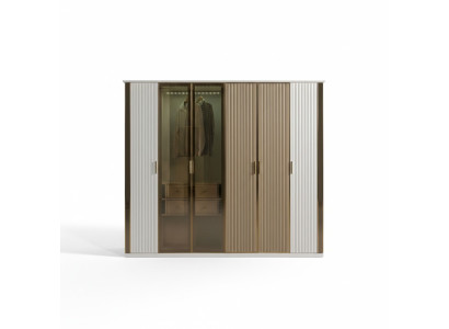 Modern and luxury glass cabinet, 234 cm