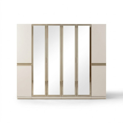 Modern corner cabinet with large pattern