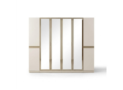 Modern corner cabinet with large pattern