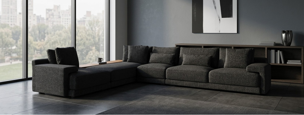 Elegant corner sofa that creates a relaxing atmosphere