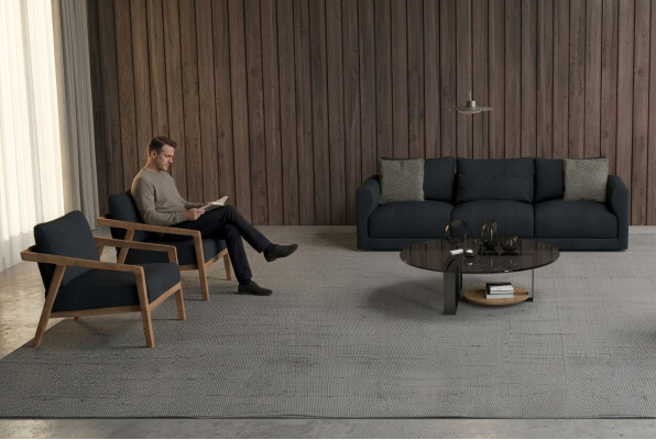 Three-seater sofa with comfortable and aesthetic seating - for daily use