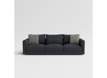 Three-seater sofa with armchair