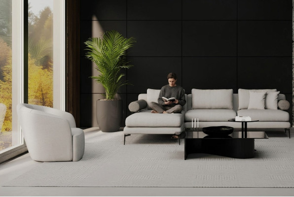 Corner sofa with armchair, where comfort resides