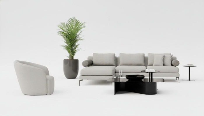 Corner sofa with armchair, where comfort resides