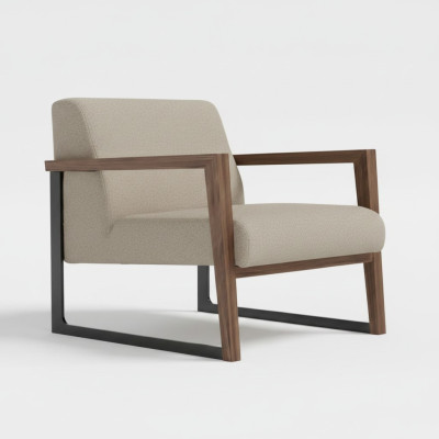 Minimalist armchair, maximum comfort