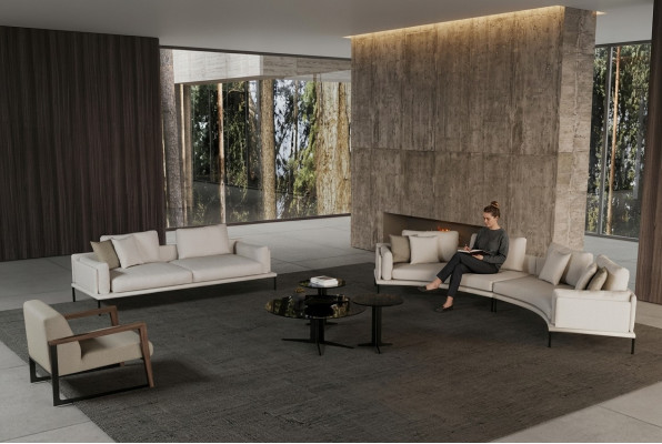 Modern geometric and elegant sofa