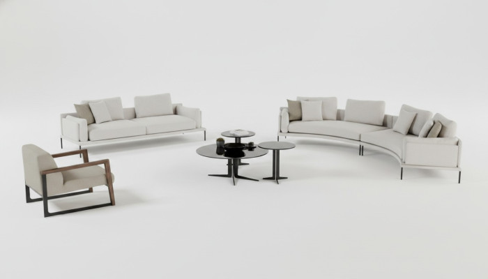 Modern geometric and elegant sofa
