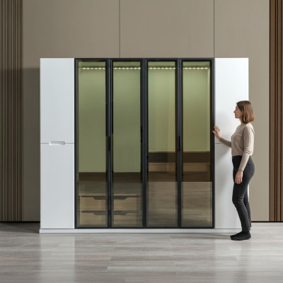 Modern wardrobe 255 cm