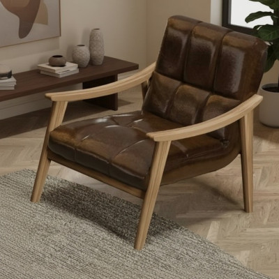 Elegant and minimalist armchair, maximum comfort