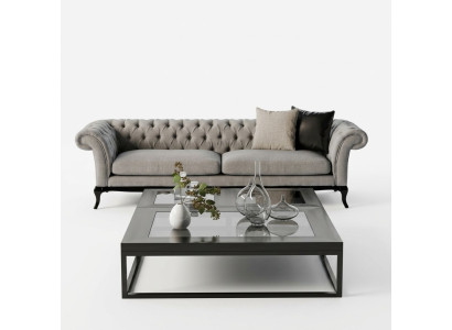 Modern three-seater sofa, design beauty, comfort