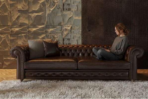 Comfortable sofa, meticulously designed