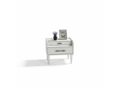 Modern white elegant nightstand