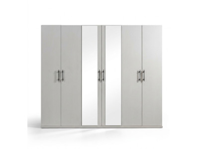 Modern white storage cabinet 254 cm