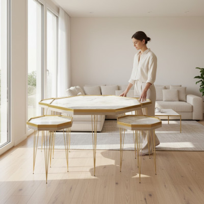 Puinen table set