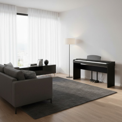 Elegant digital piano with powerful sound and modern features