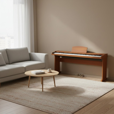 Digital piano with USB connection for music software