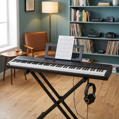 Digital piano Mukava: 88 keys, rhythms, Bluetooth - ideal for musicians