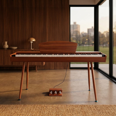 Indoor digital piano 135 cm red cherry keys