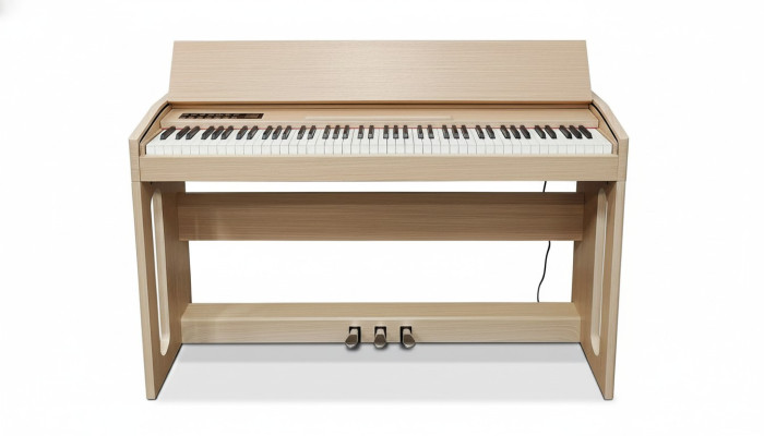 Digital piano for home use 130 cm light brown