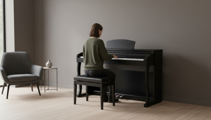 Digital piano Mustat for home
