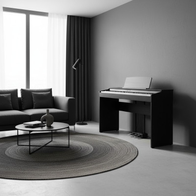 Digital piano for home 137 cm Black