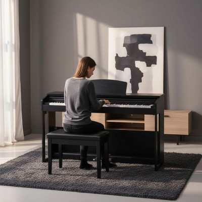 Digital piano for home 138 cm Black