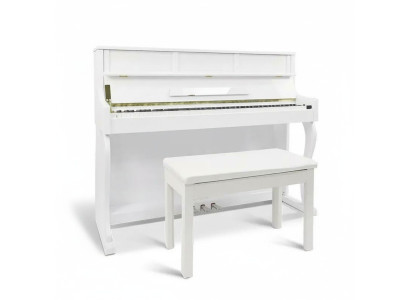 This white digital piano offers unparalleled creativity and style