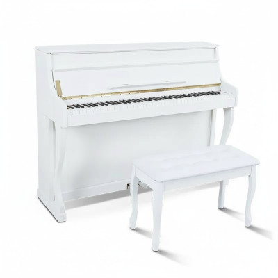 Digital piano with fully open top, high-quality surface