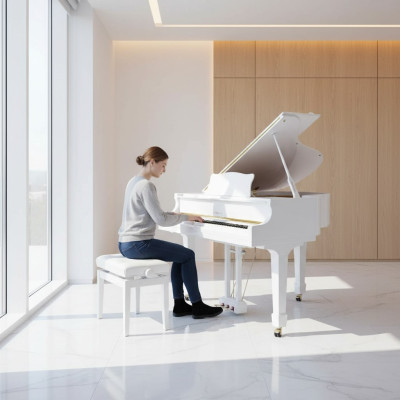 White digital piano