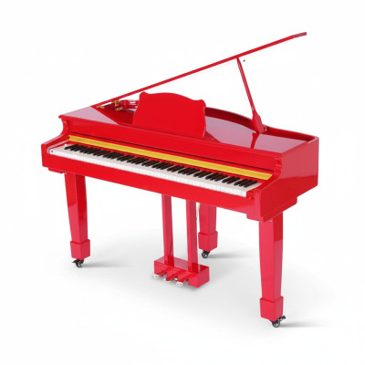 Red digital piano