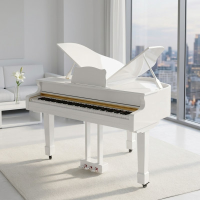 White digital piano