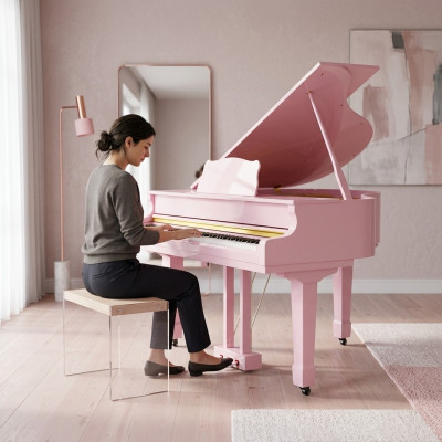 Pink digital piano