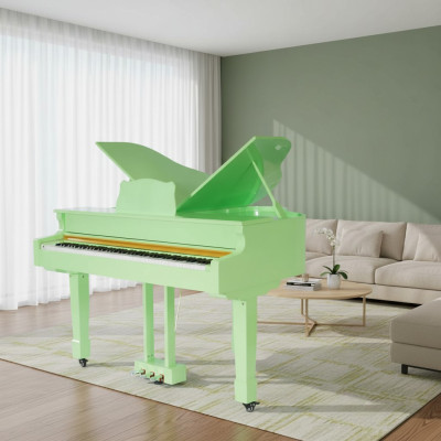 Digital piano with glossy surface