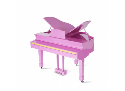 Shiny digital piano in pink