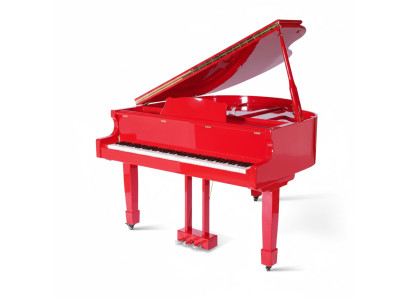 Digital piano with glossy surface