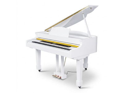 White glossy piano