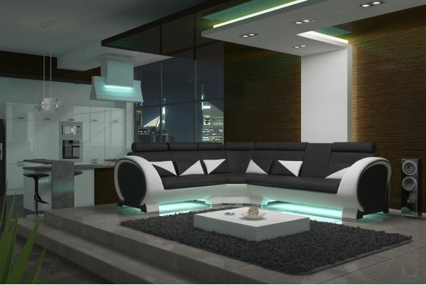 CORNER SOFA CORNER COUCH DESIGN *COLOR CHOICE* SOFA LEATHER COUCH LEATHER SOFA LEATHER SET