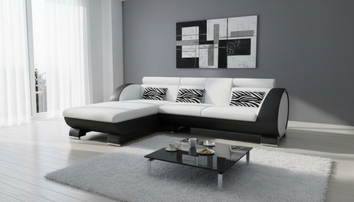 Leather sofa, corner sofa, upholstered corner sofa, sofa set, designer couch, bar function
