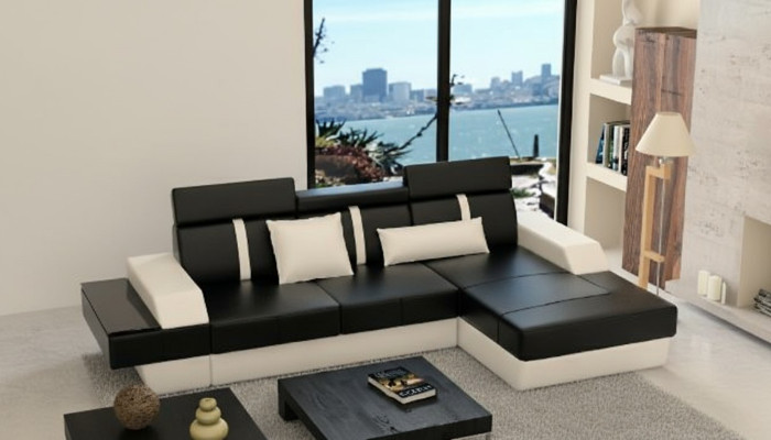Leather sofa, couch, sofa, corner sofa, corner couch, leather couch, upholstered corner, living landscape.