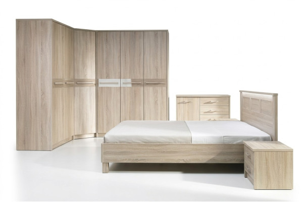 Complete bed wardrobe bedroom set wardrobe bed dresser - Cremona 3