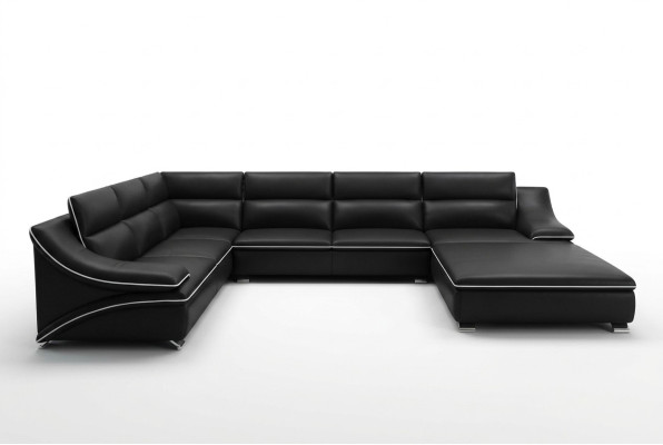 Leather sofa couch sofa set new 3+2+1 seating suite design modern sofa