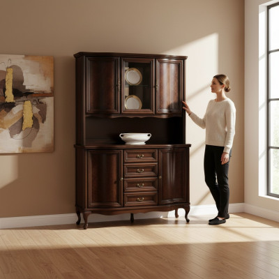 Classic cabinets wardrobe wall unit - Model W-N3B Top Wave