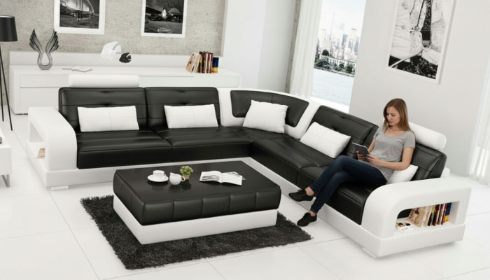 Leather sofa, sofa, corner couch, corner sofa, sofa suite, designer couch, living landscape