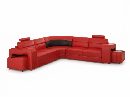 LEATHER SOFA CORNER SOFA CORNER COUCH DESIGNER LIVING AREA L SHAPED COUCH SEAT SOFA PISA