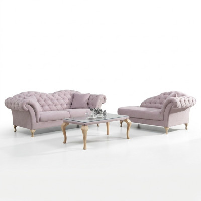 Chesterfield Sofa Set Sofa Upholstery Set Chaise Lounge Classical Style Couch