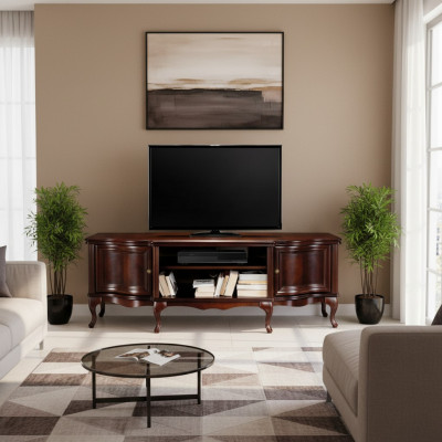 Wooden TV Stand: Natural Beauty and Practicality in One